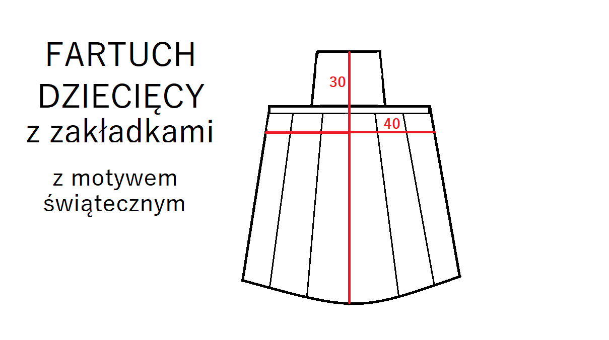 FARTUSZEK Z FALBANKAMI dla dziecka. - obrazek 4