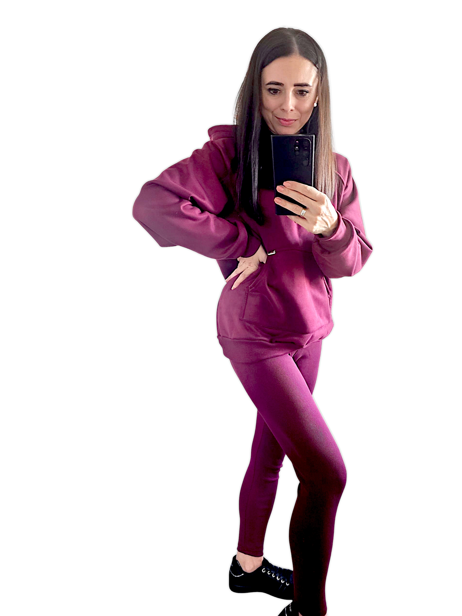 Bluza burgund - obrazek 2