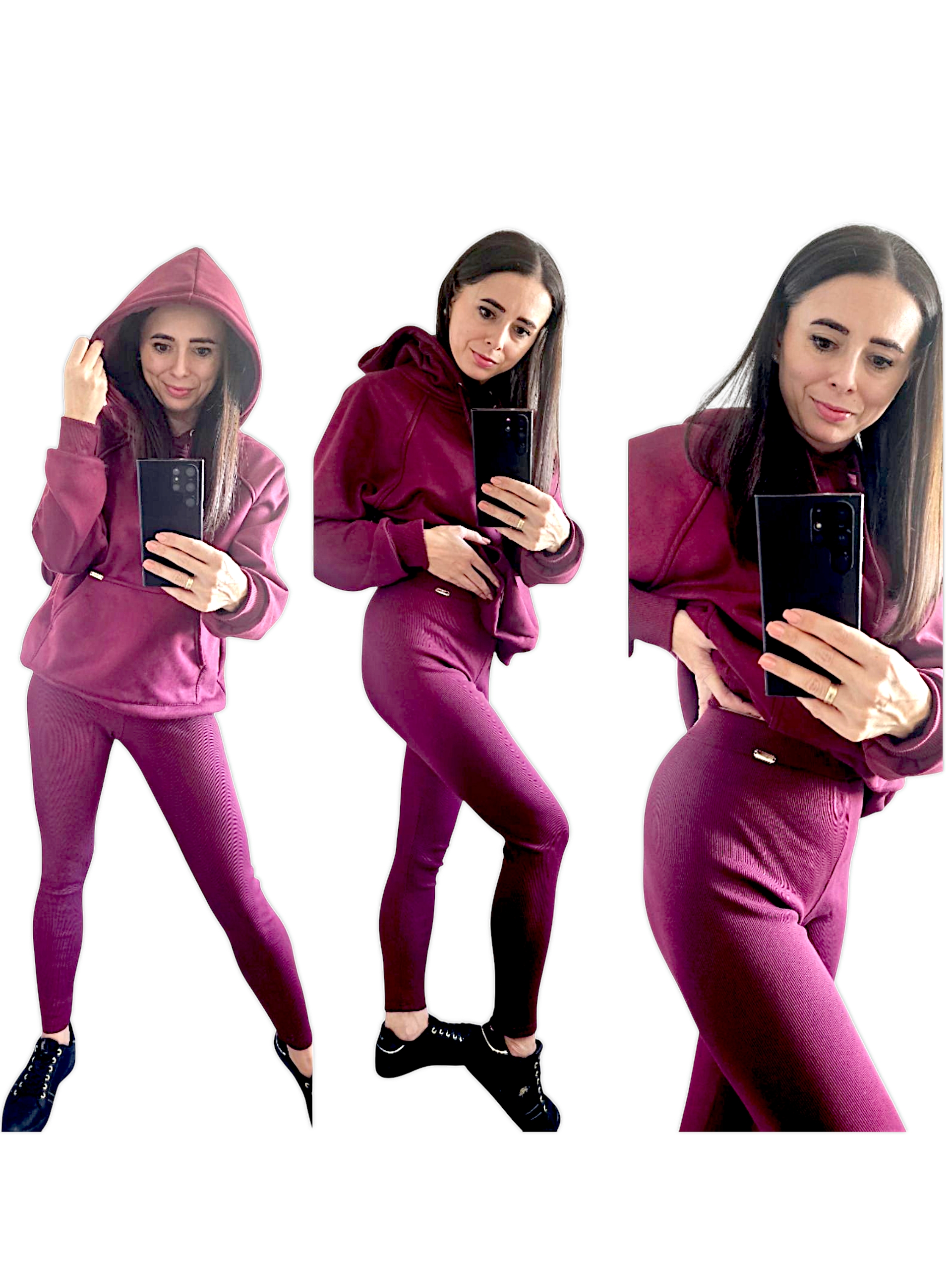 Bluza burgund - obrazek 3